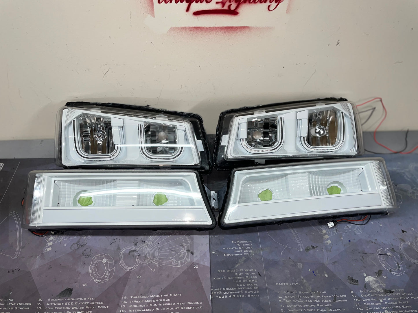 03-06 Chevy Silverado U Bar style headlights