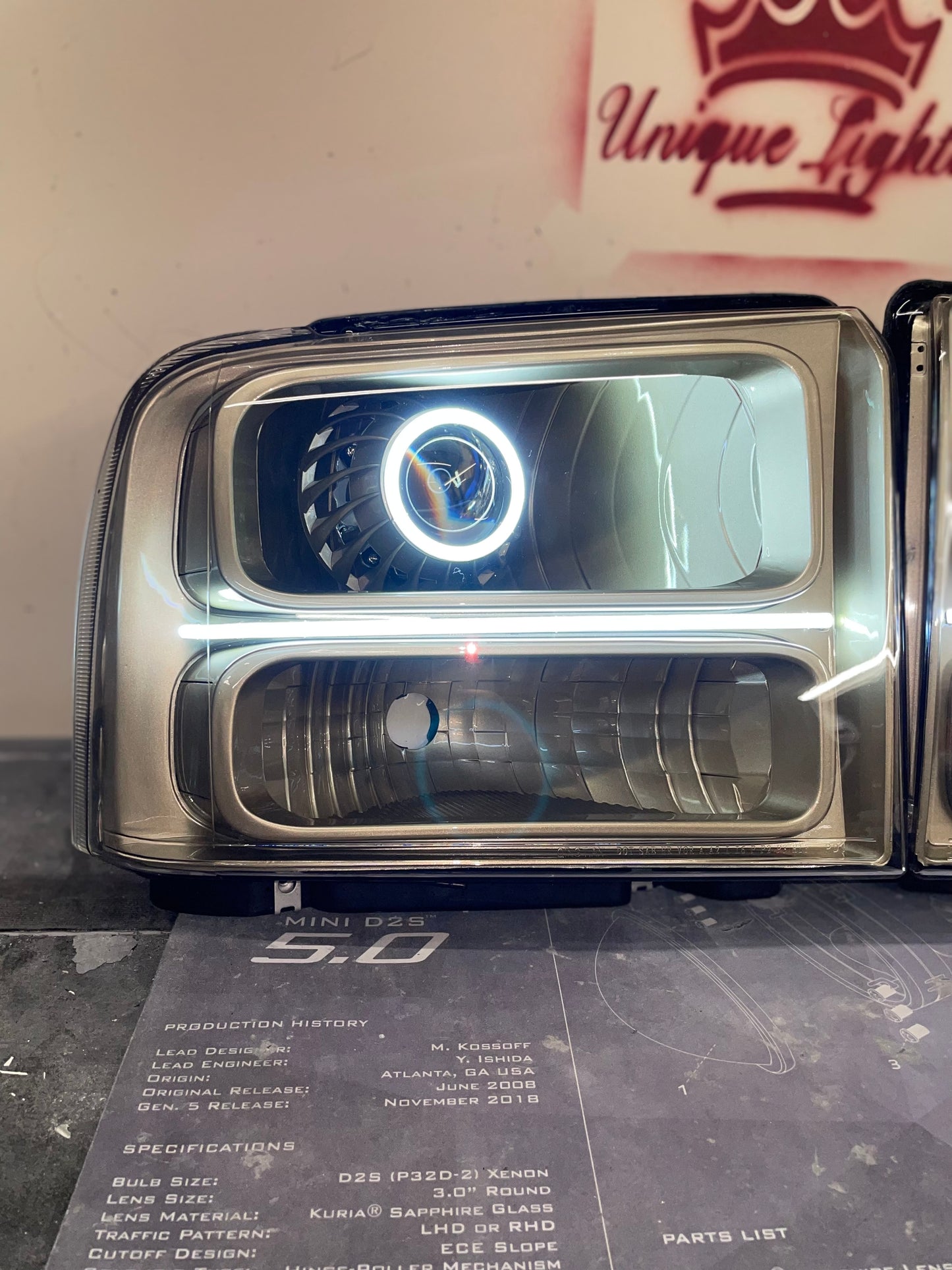 2005-2007 Ford Super duty Custom Headlights