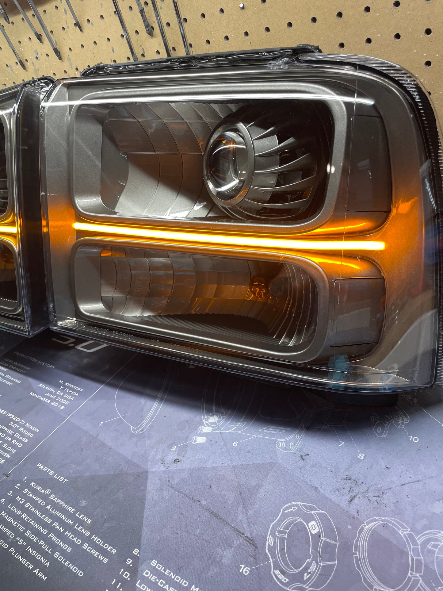 2005-2007 Ford Super duty Custom Headlights