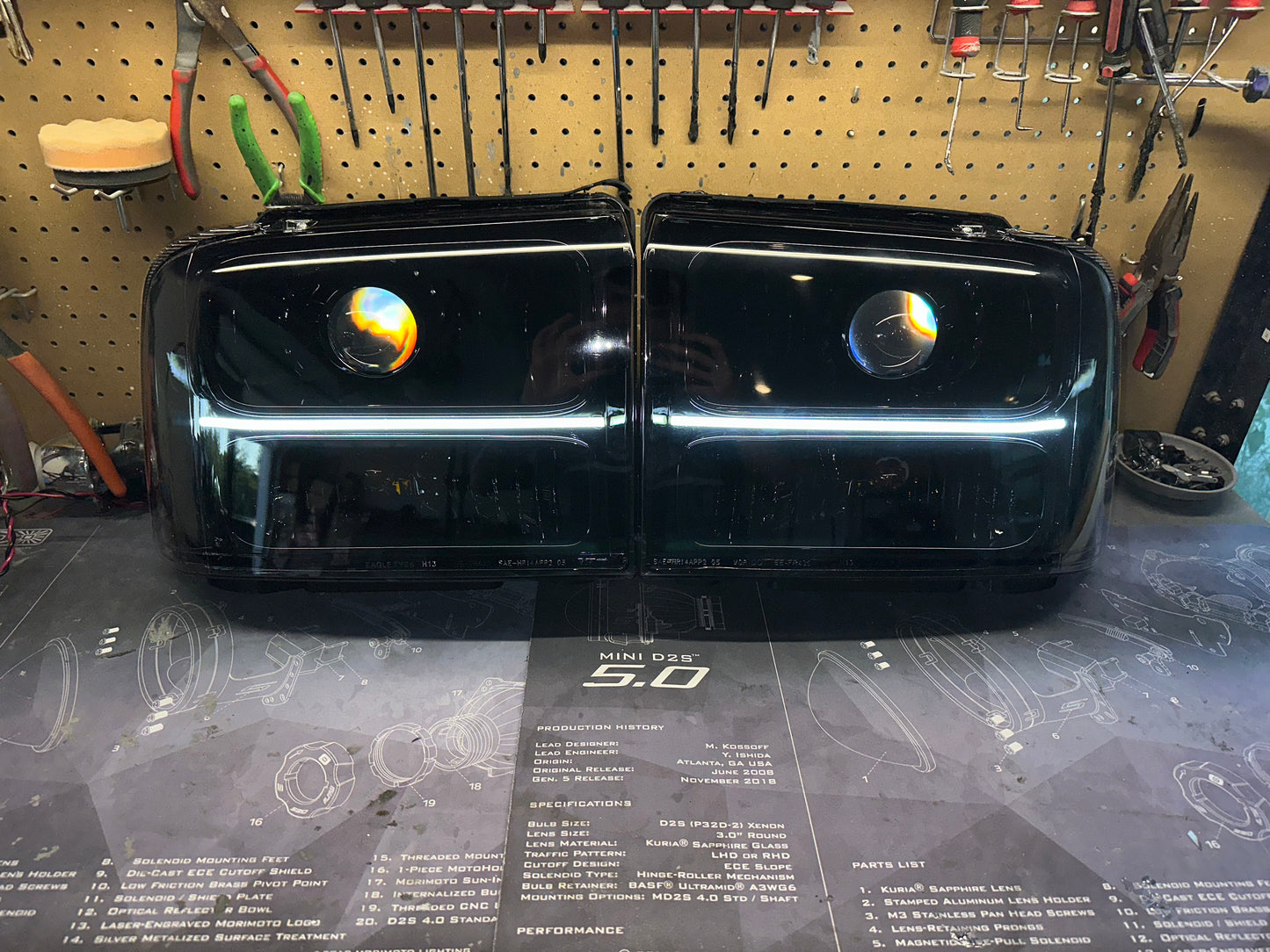 2005-2007 Ford Super duty Custom Headlights