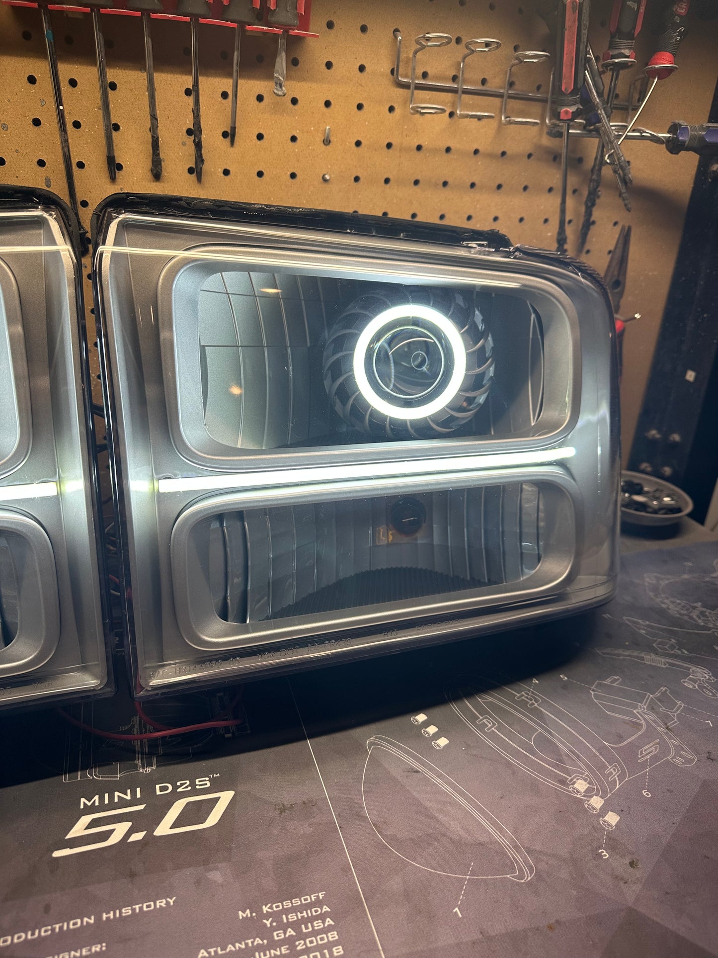 2005-2007 Ford Super duty Custom Headlights