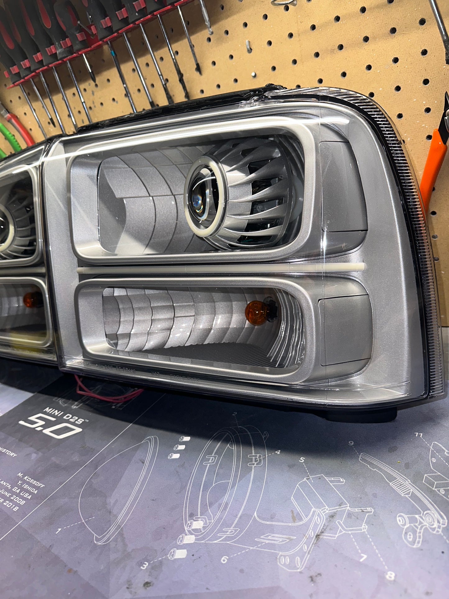 2005-2007 Ford Super duty Custom Headlights