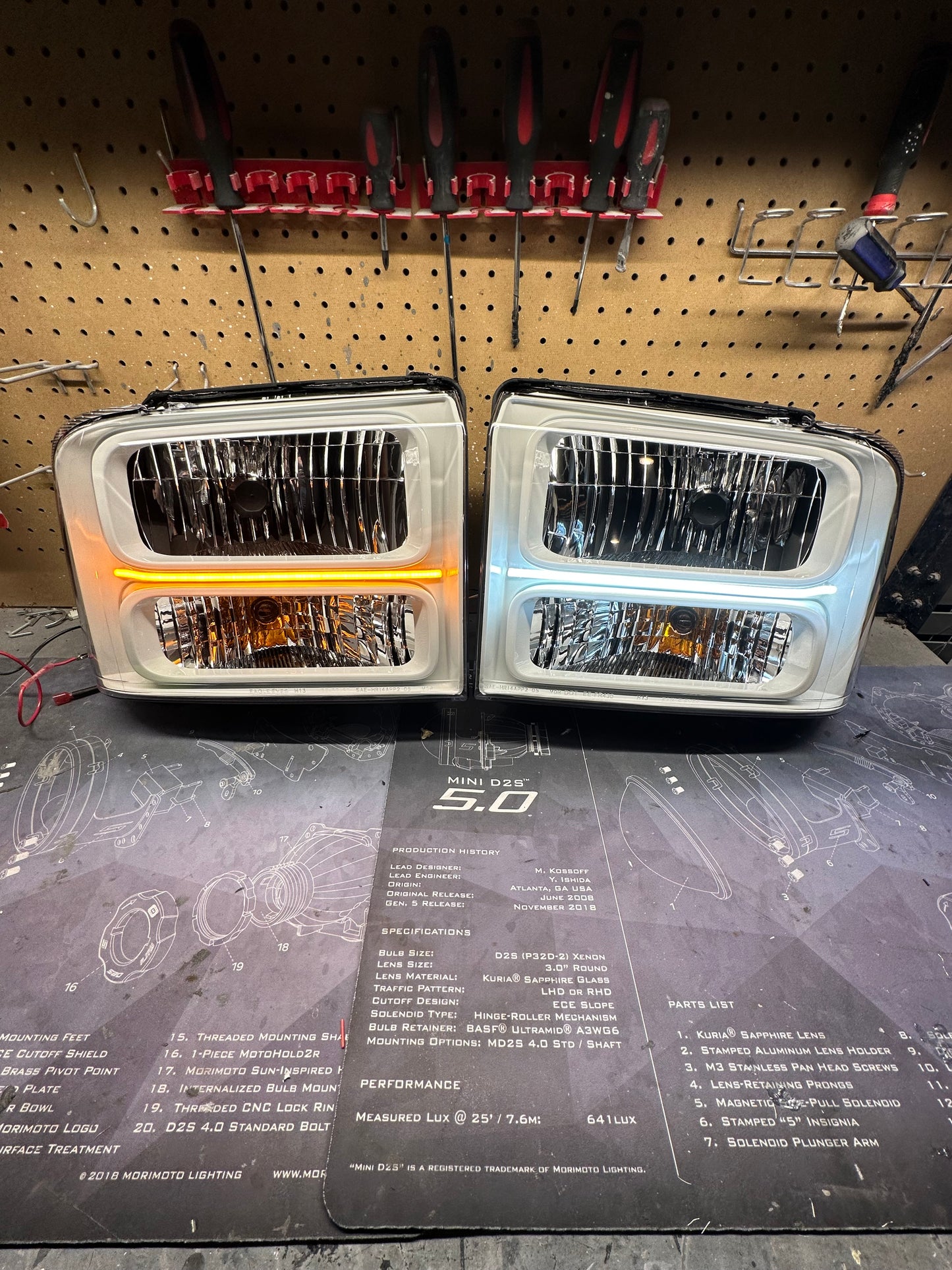2005-2007 Ford Super duty Custom Headlights