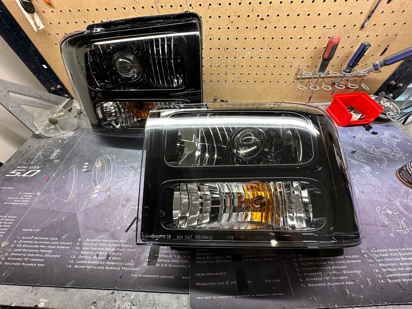 2005-2007 Ford Super duty Custom Headlights