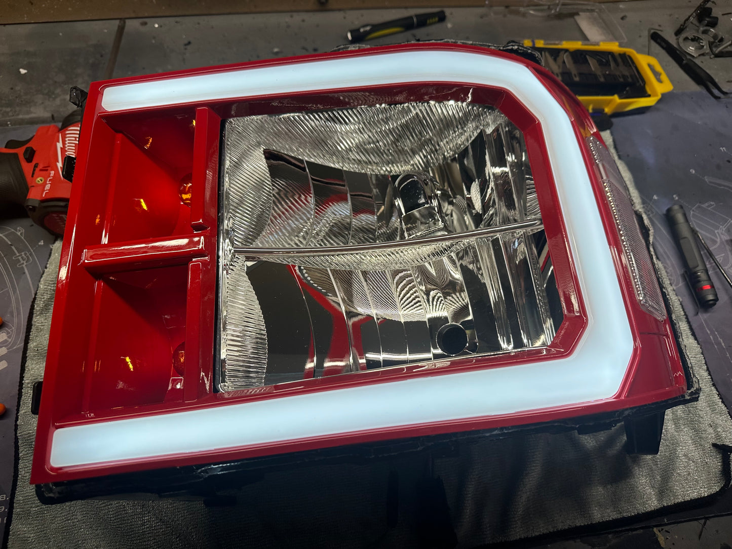 Pre Built 2007-2013 GMC Sierra C Bar headlights