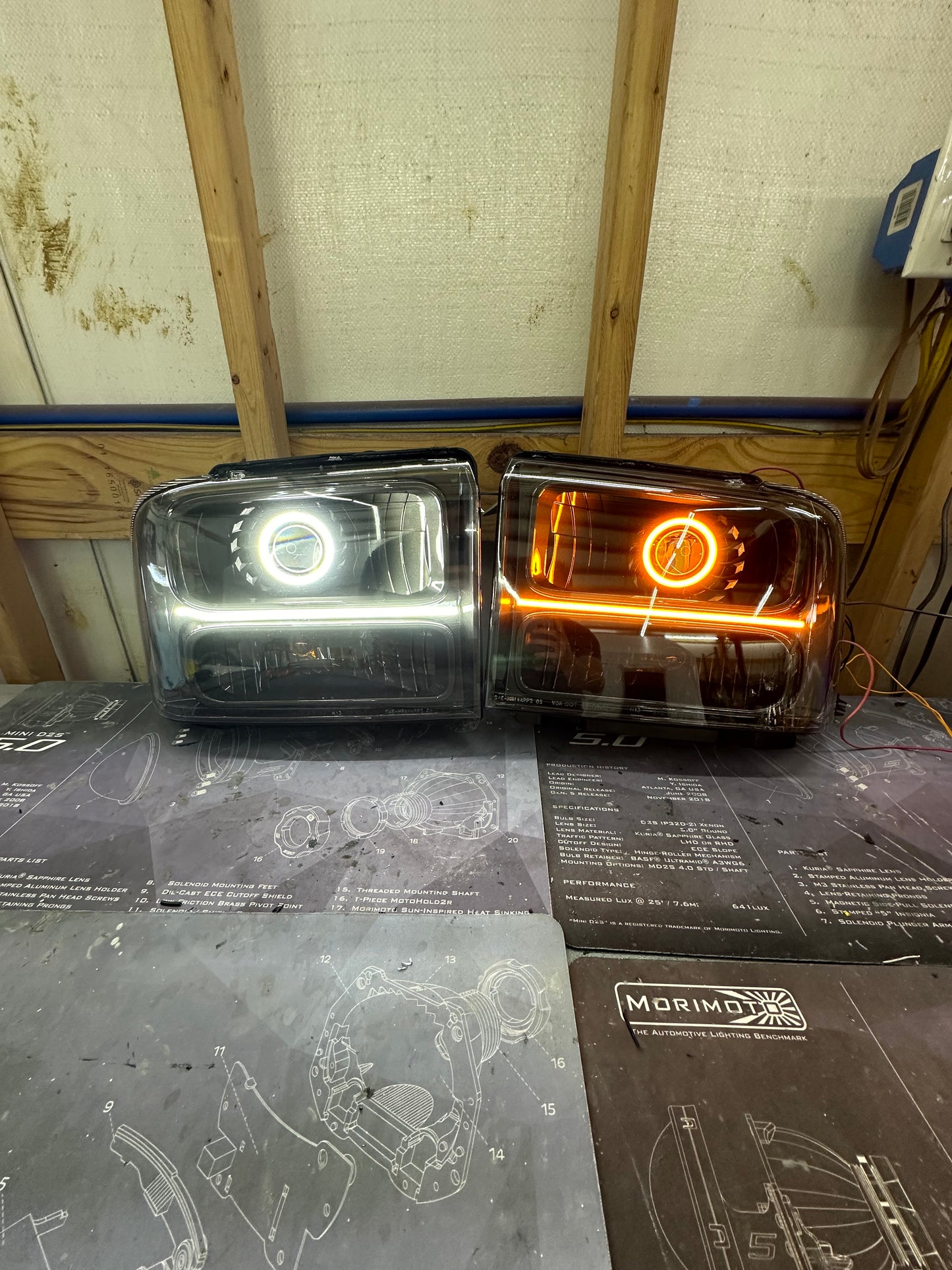 2005-2007 Ford Super duty Custom Headlights
