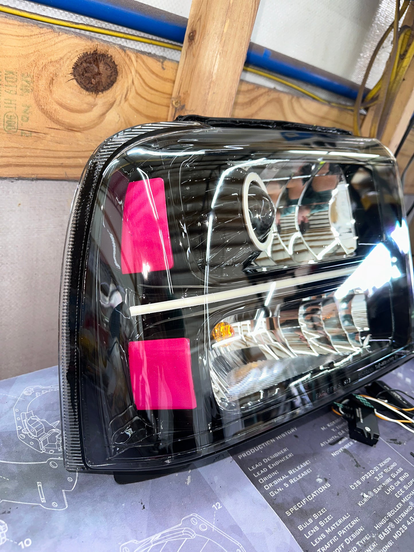 2005-2007 Ford Super duty Custom Headlights