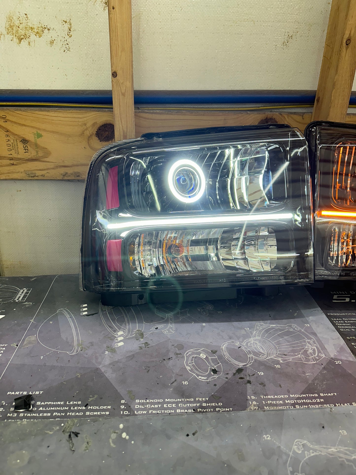 2005-2007 Ford Super duty Custom Headlights