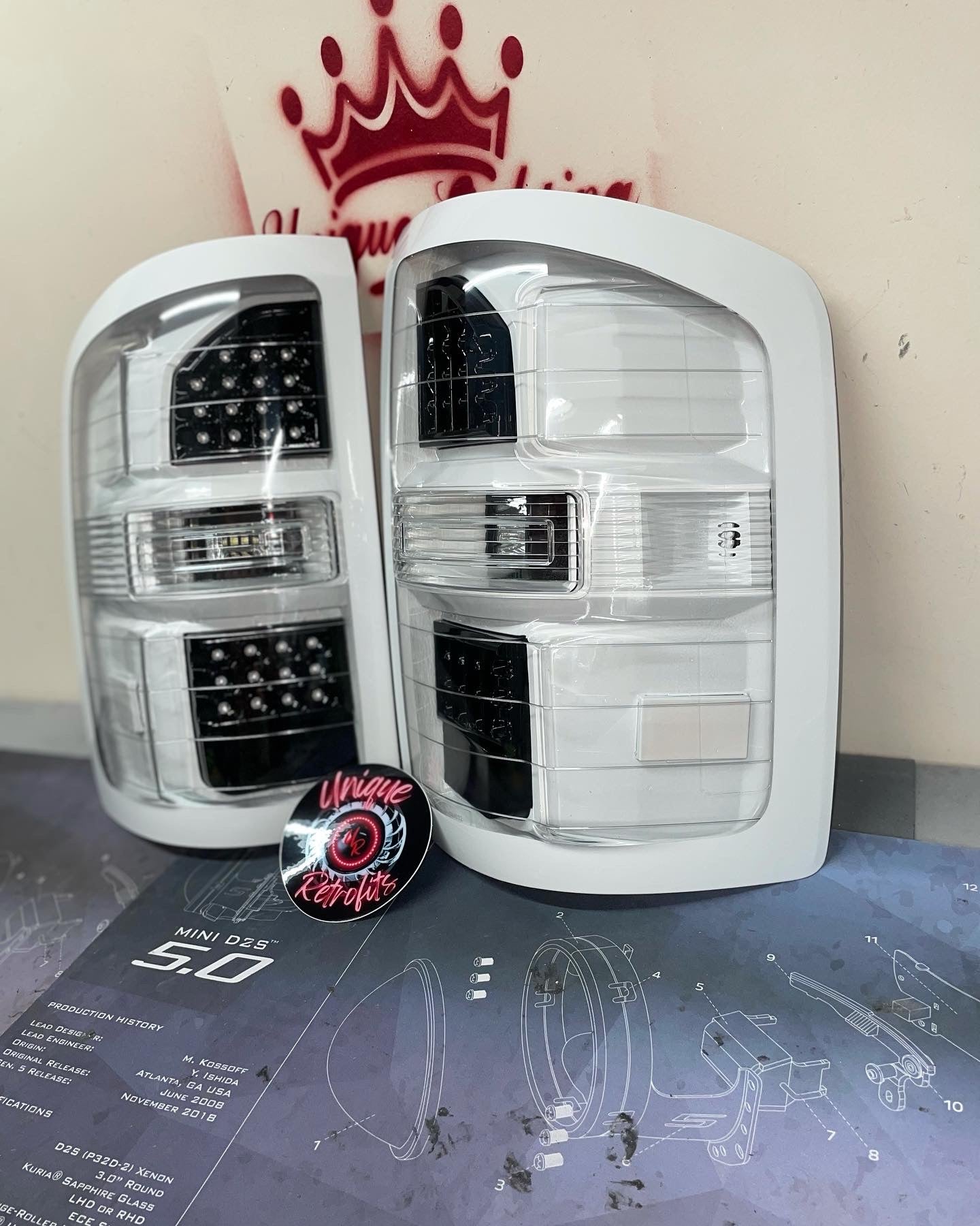 14-18 GMC Sierra taillights
