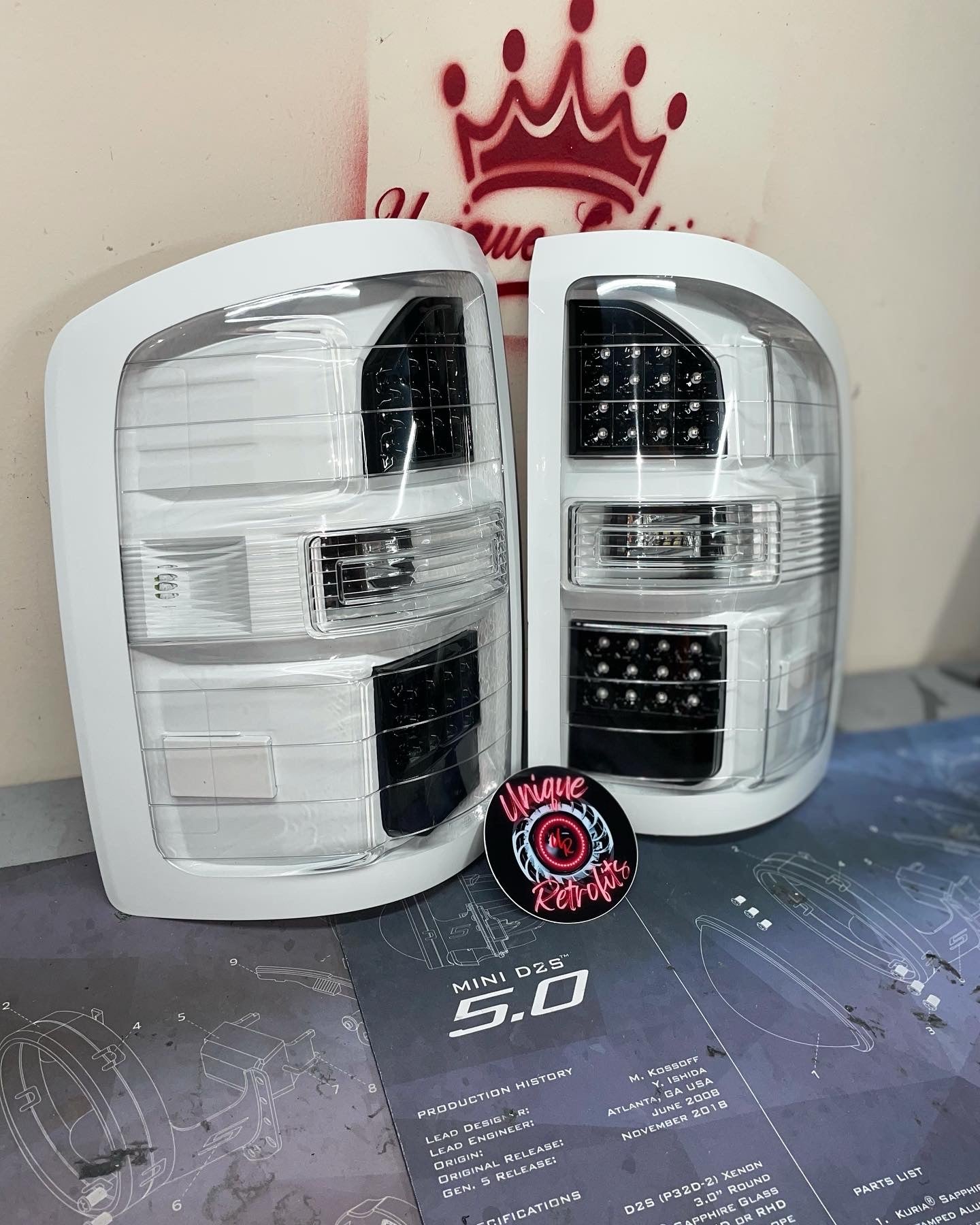 14-18 GMC Sierra taillights
