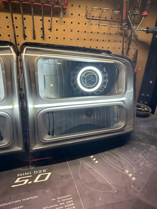 2005-2007 Ford Super duty Custom Headlights