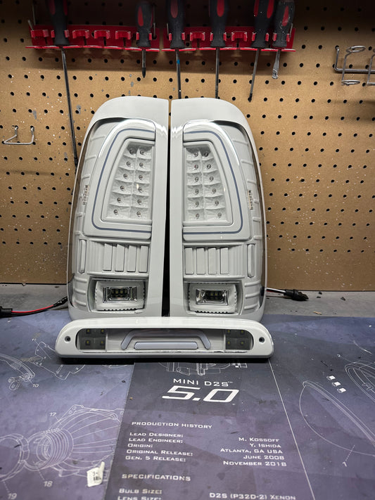 99-16 Super Duty Colormatched LED C Bar Tail Lights