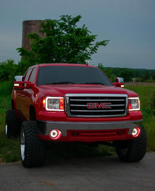 Pre Built 2007-2013 GMC Sierra C Bar headlights